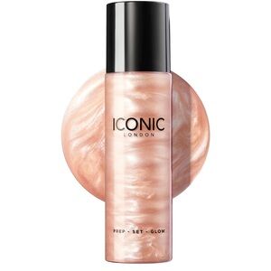 NWB Iconic London Prep-Set-Glow Hydrating Glowy Setting Spray in Original shade